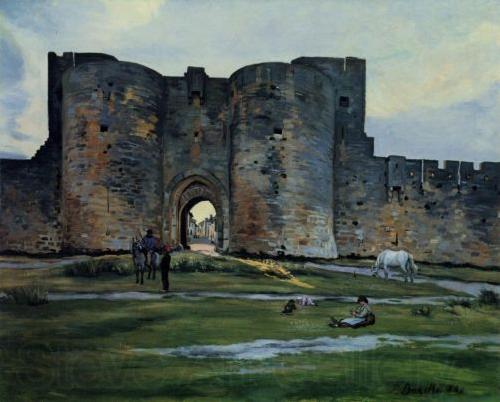 Frederic Bazille Queens Gate at Aigues-Mortes Germany oil painting art